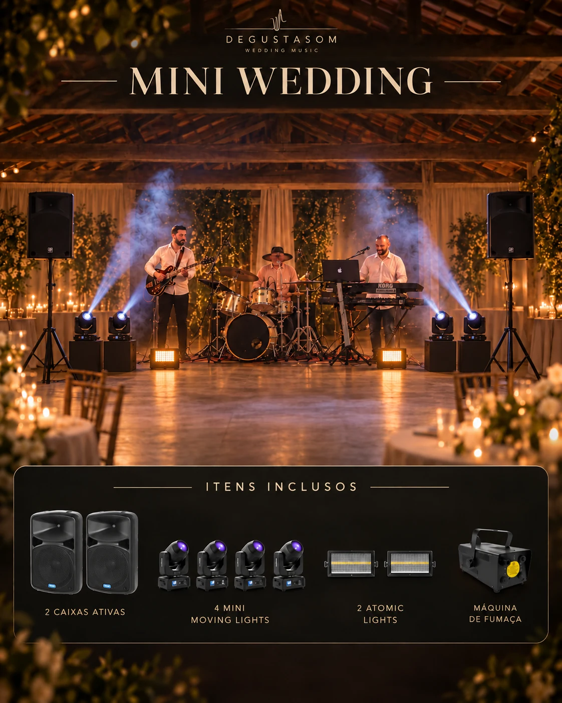 Simulação da estrutura Mini Wedding
